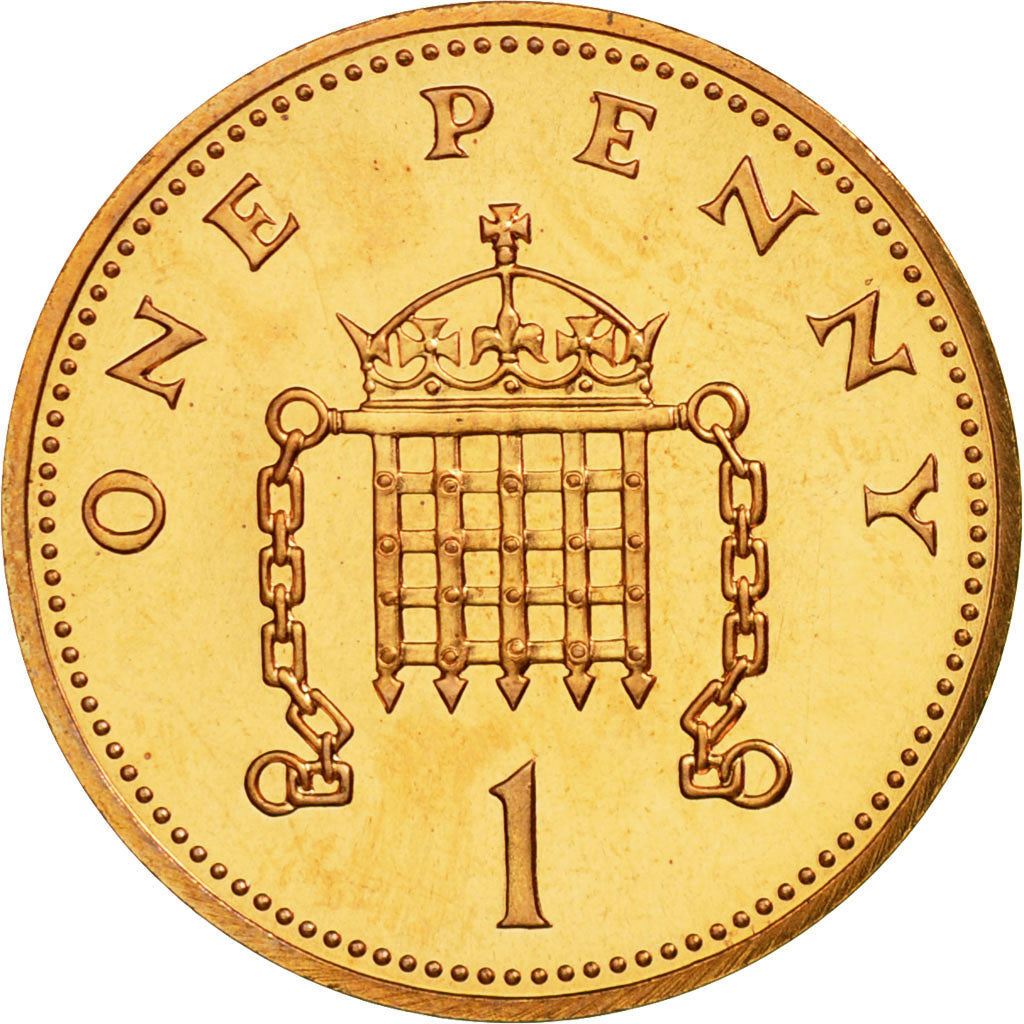 Coin, Great Britain, Elizabeth II, Penny, 1986, MS(65-70), Bronze, KM:935