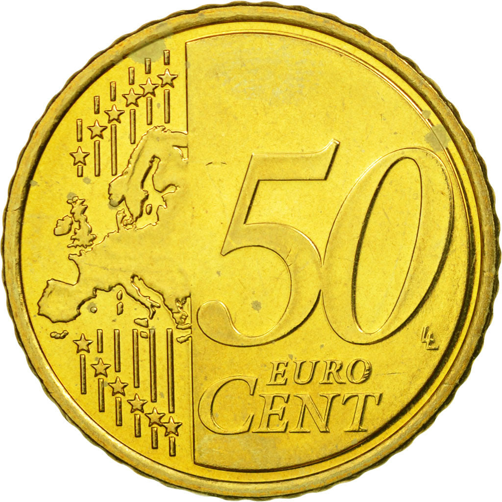 Slovenia, 50 Euro Cent, 2007, AU(55-58), Brass, KM:73