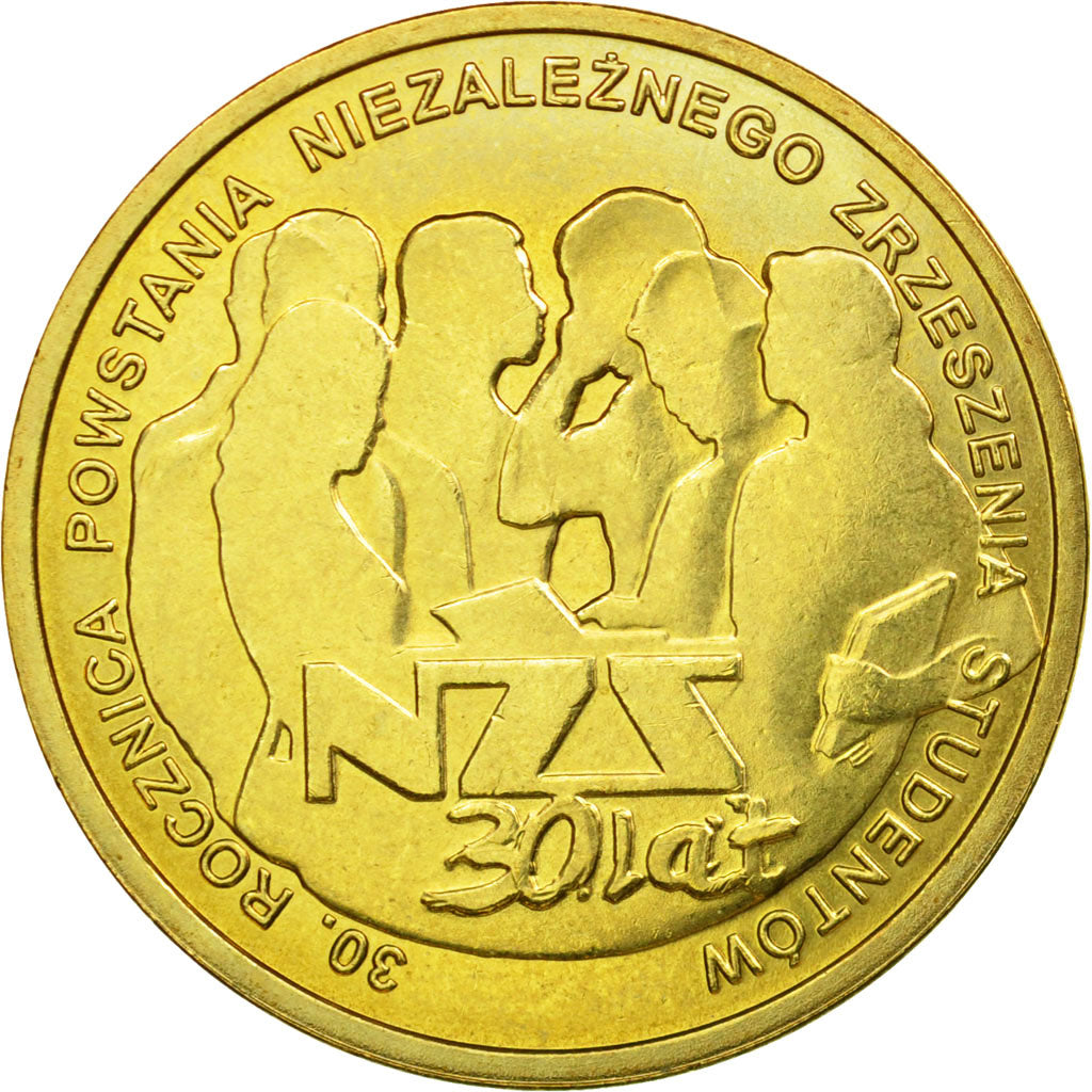 Coin, Poland, Independent Student's Union, 30th Anniversary, 2 Zlote, 2011