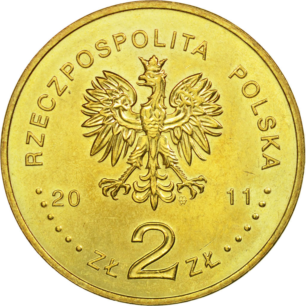 Coin, Poland, Ignacy Jan Paderewski, 2 Zlote, 2011, Warsaw, EF(40-45), Brass