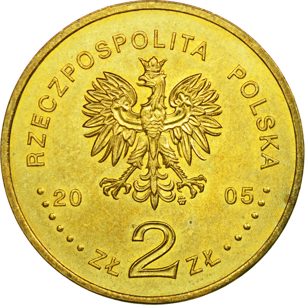 Monnaie, Pologne, Pope John-Paul II, 2 Zlote, 2005, Warsaw, TTB, Laiton, KM:525