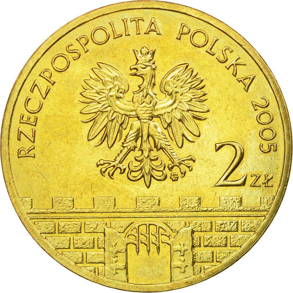 Moneta, Polska, Cizsyn, 2 Zlote, 2005, Warsaw, AU(55-58), Mosiądz, KM:753