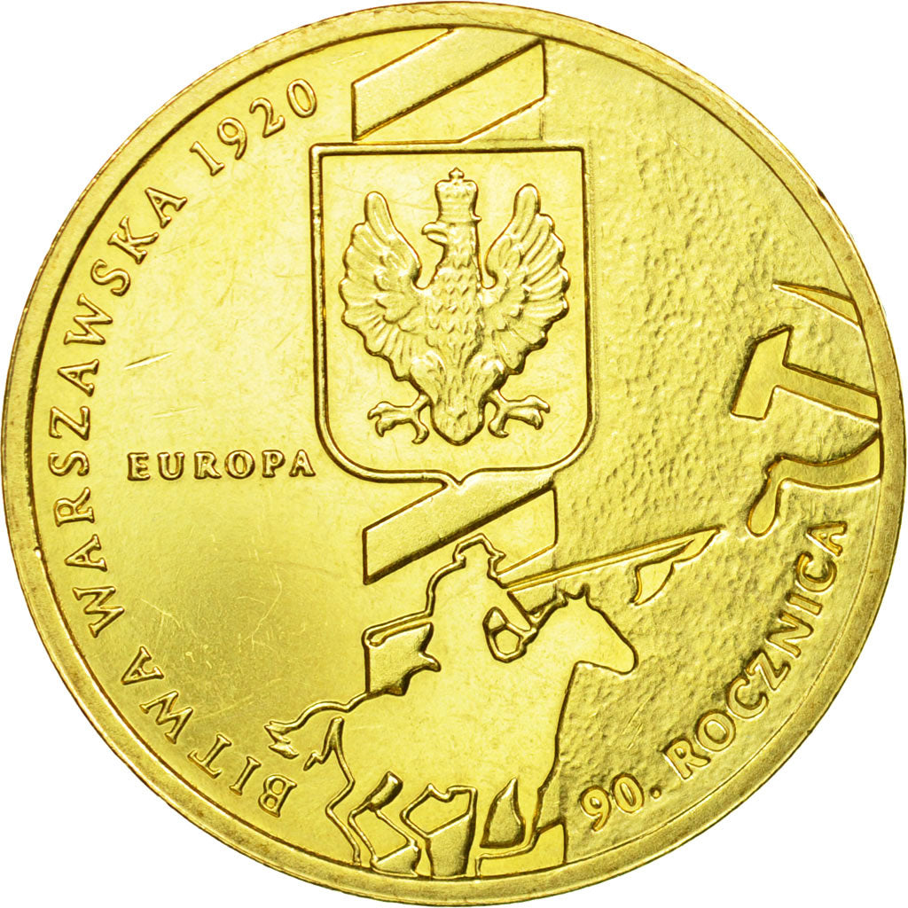Moneda, Polonia, Battle of Warsaw, 2 Zlote, 2010, Warsaw, EBC, Latón, KM:735