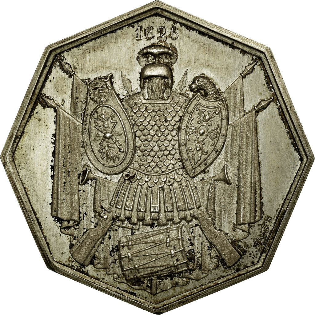 France, Token, Sports, 1866, AU(55-58), Silver