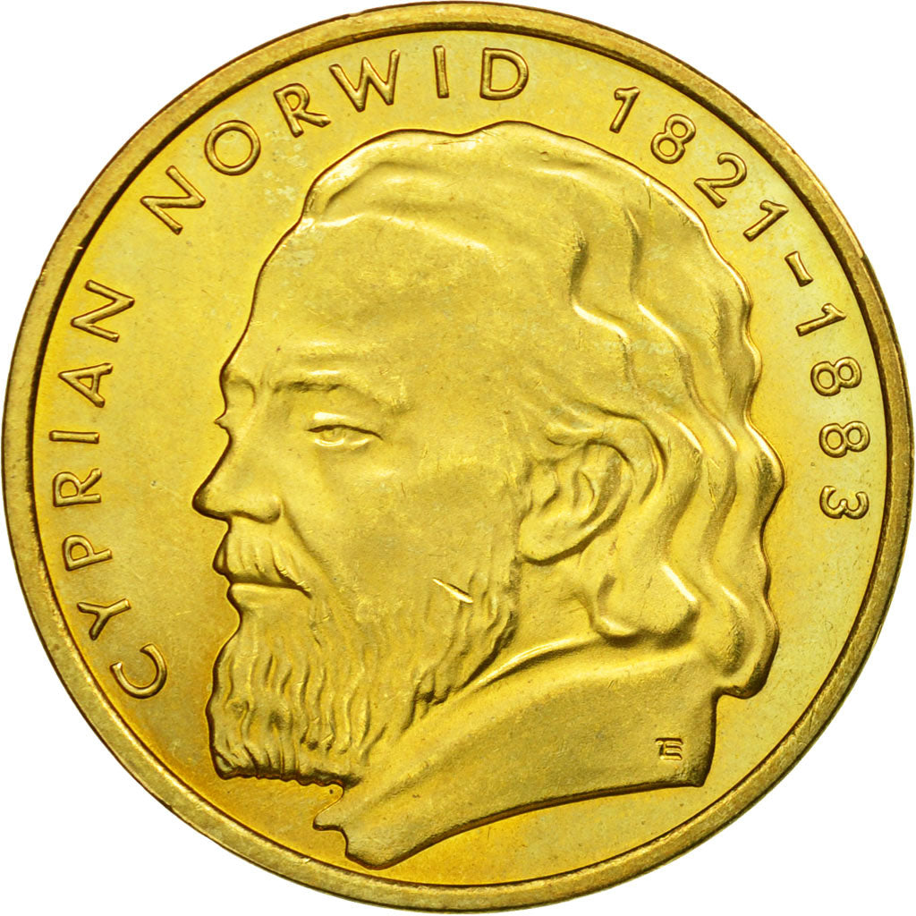 Moneta, Polska, Cyprian Norwid, 2 Zlotych, 2013, Warsaw, AU(55-58)