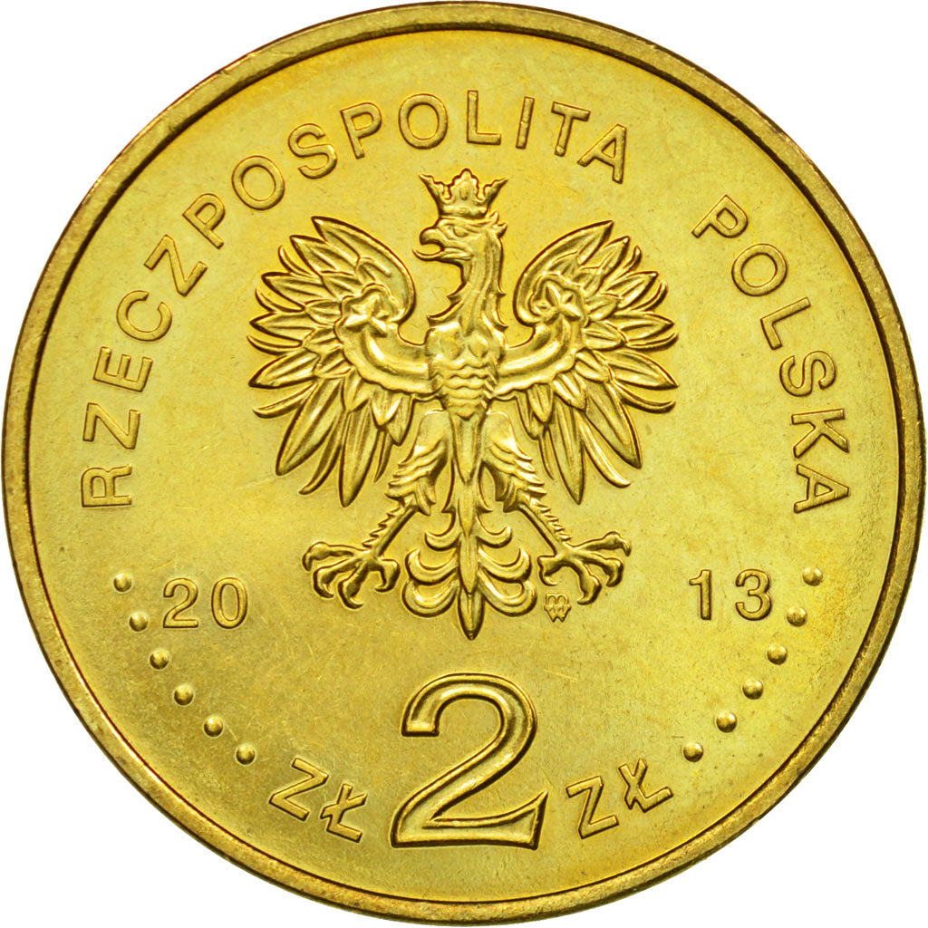 Moneta, Polska, Cyprian Norwid, 2 Zlotych, 2013, Warsaw, AU(55-58)