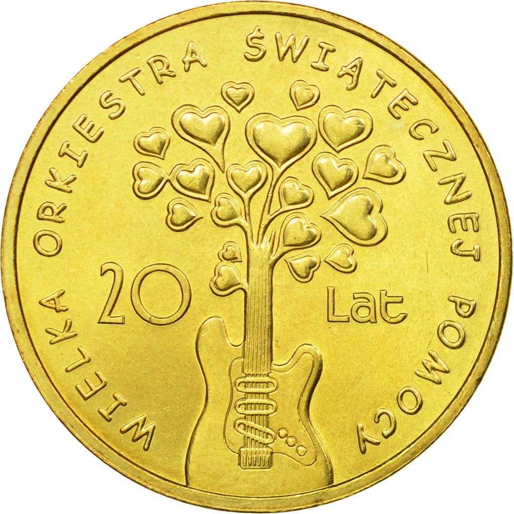 Moneta, Polonia, Christmas Charity Orchestra, 20th Anniversary, 2 Zlote, 2012