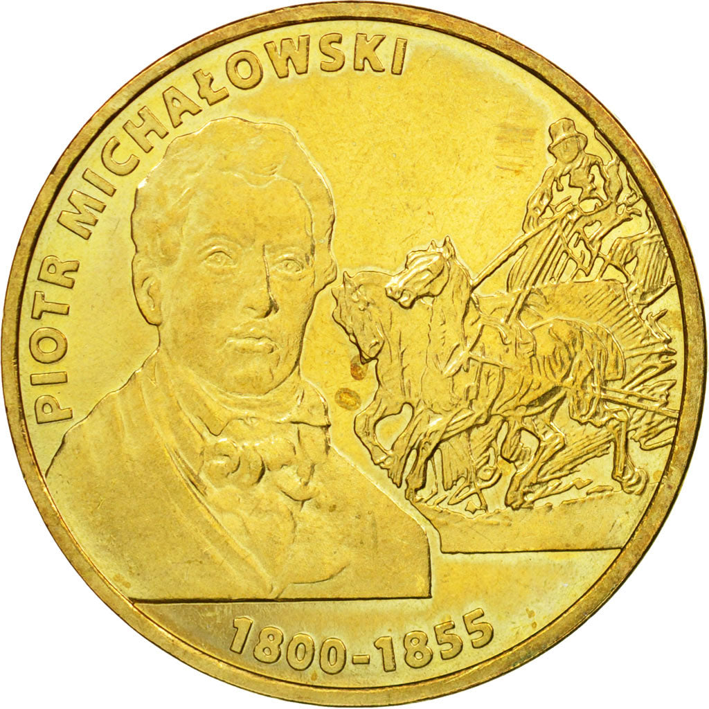 Coin, Poland, Piotr Michalowski, painter, 2 Zlote, 2012, Warsaw, AU(55-58)