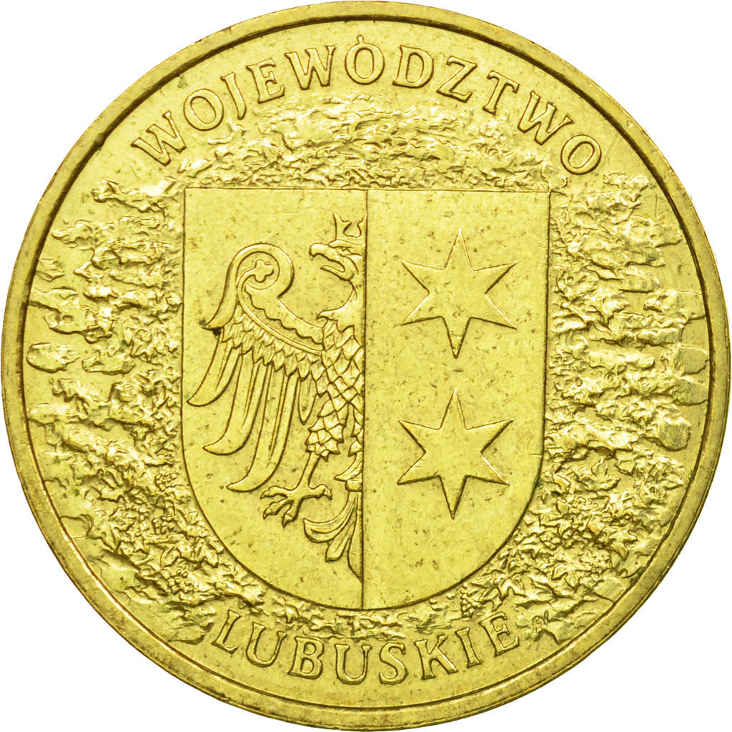 Munten, Polen, Lubuskie District, 2 Zlote, 2004, Warsaw, FR+, Tin, KM:486