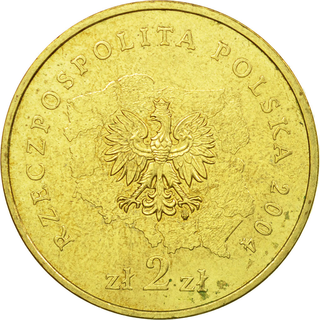 Munten, Polen, Lubuskie District, 2 Zlote, 2004, Warsaw, FR+, Tin, KM:486