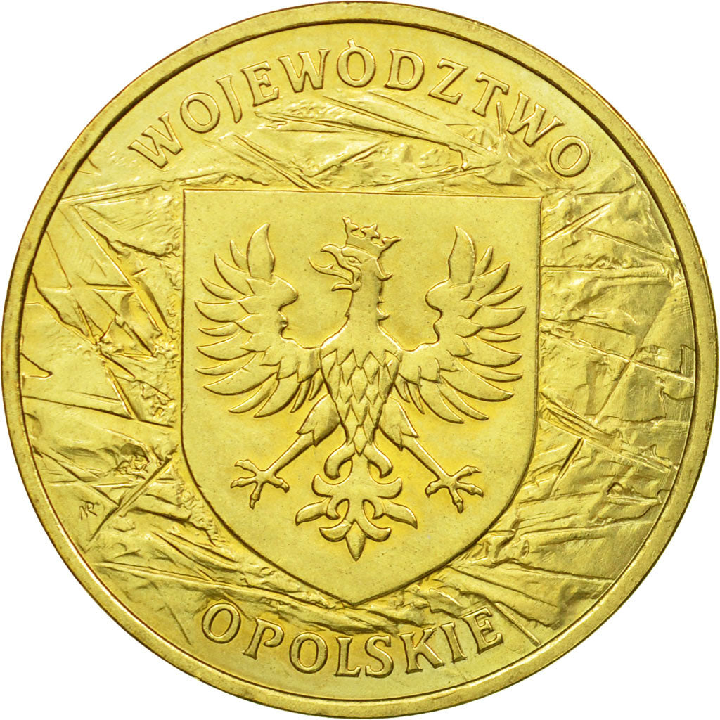 Coin, Poland, 371932, 2 Zlote, 2004, Warsaw, EF(40-45), Brass, KM:607