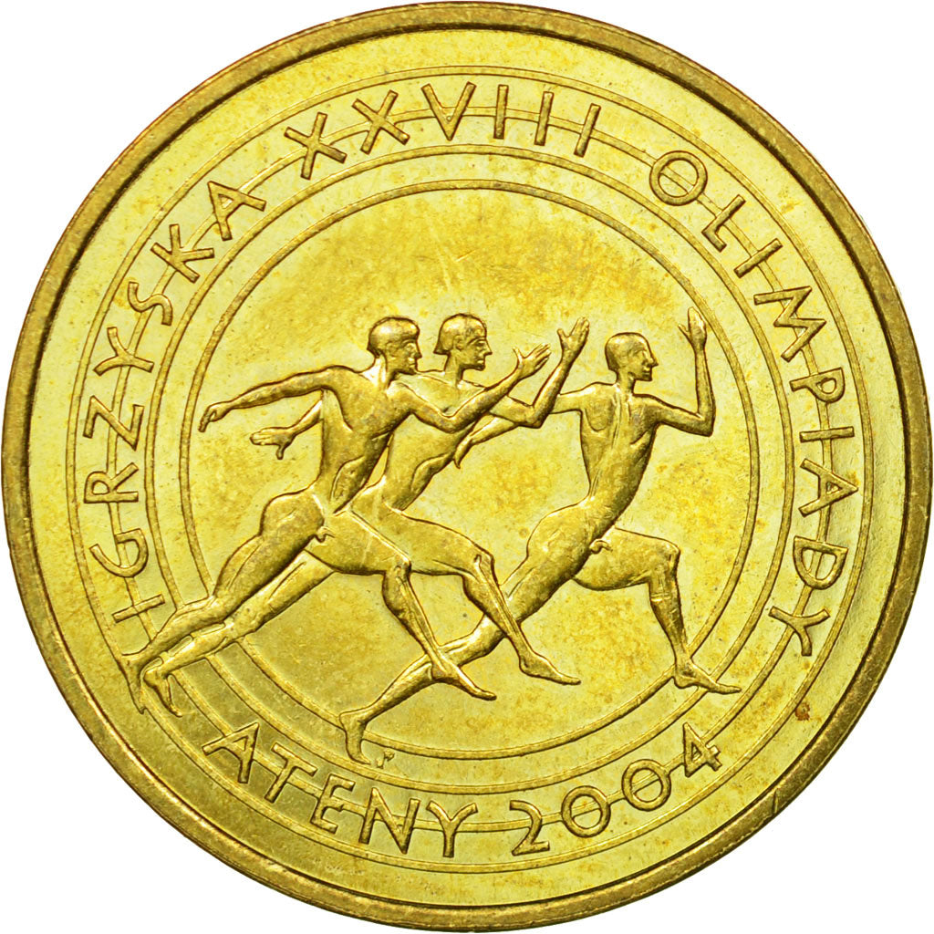 Moneta, Polonia, 2004 Olympics, 2 Zlote, 2004, Warsaw, BB, Ottone, KM:516