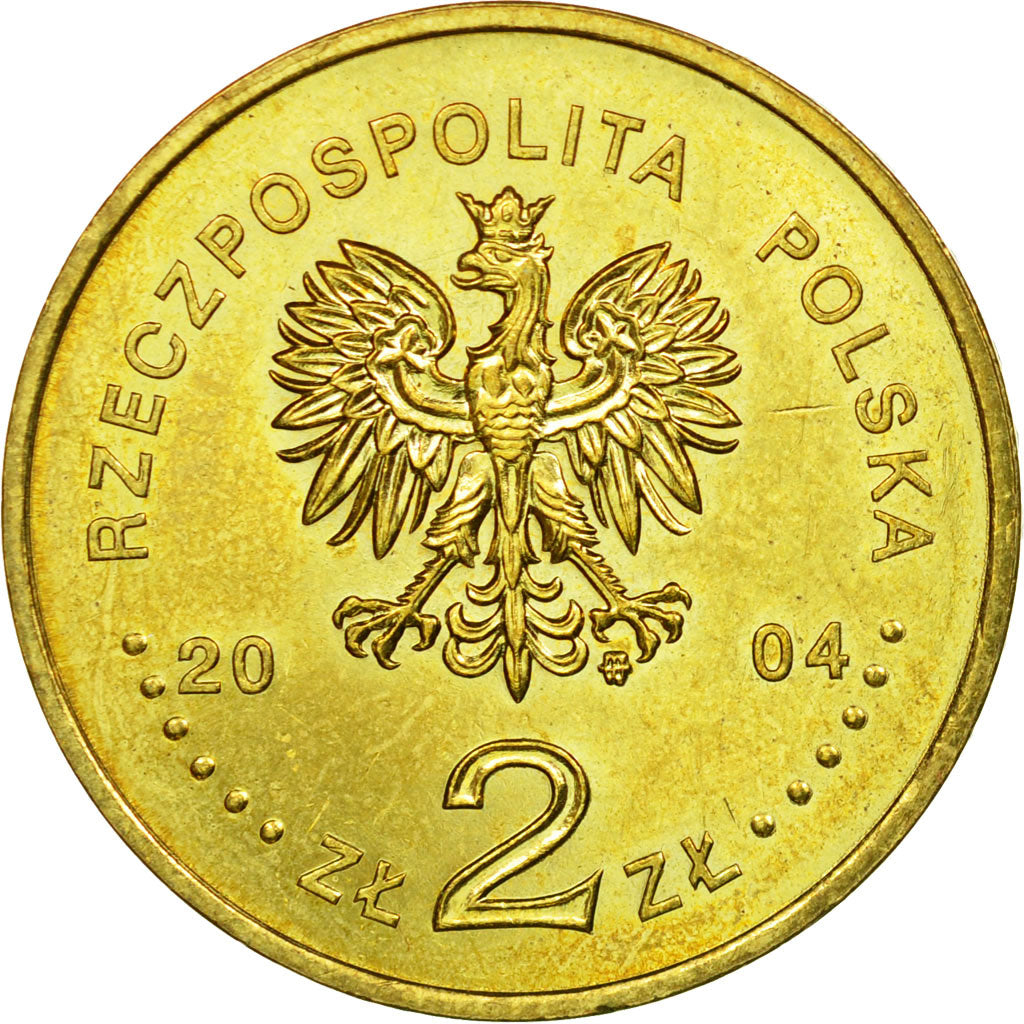 Moneta, Polonia, 2004 Olympics, 2 Zlote, 2004, Warsaw, BB, Ottone, KM:516