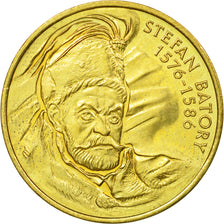 Coin, Poland, Stefan Batory, 2 Zlote, 1997, AU(55-58), Brass, KM:325