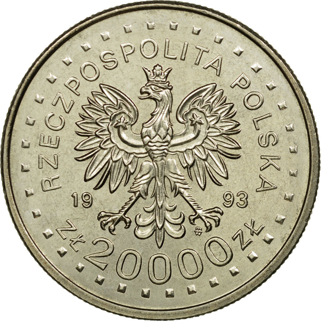 Coin, Poland, Olympics, 20000 Zlotych, 1993, EF(40-45), Copper-nickel, KM:261