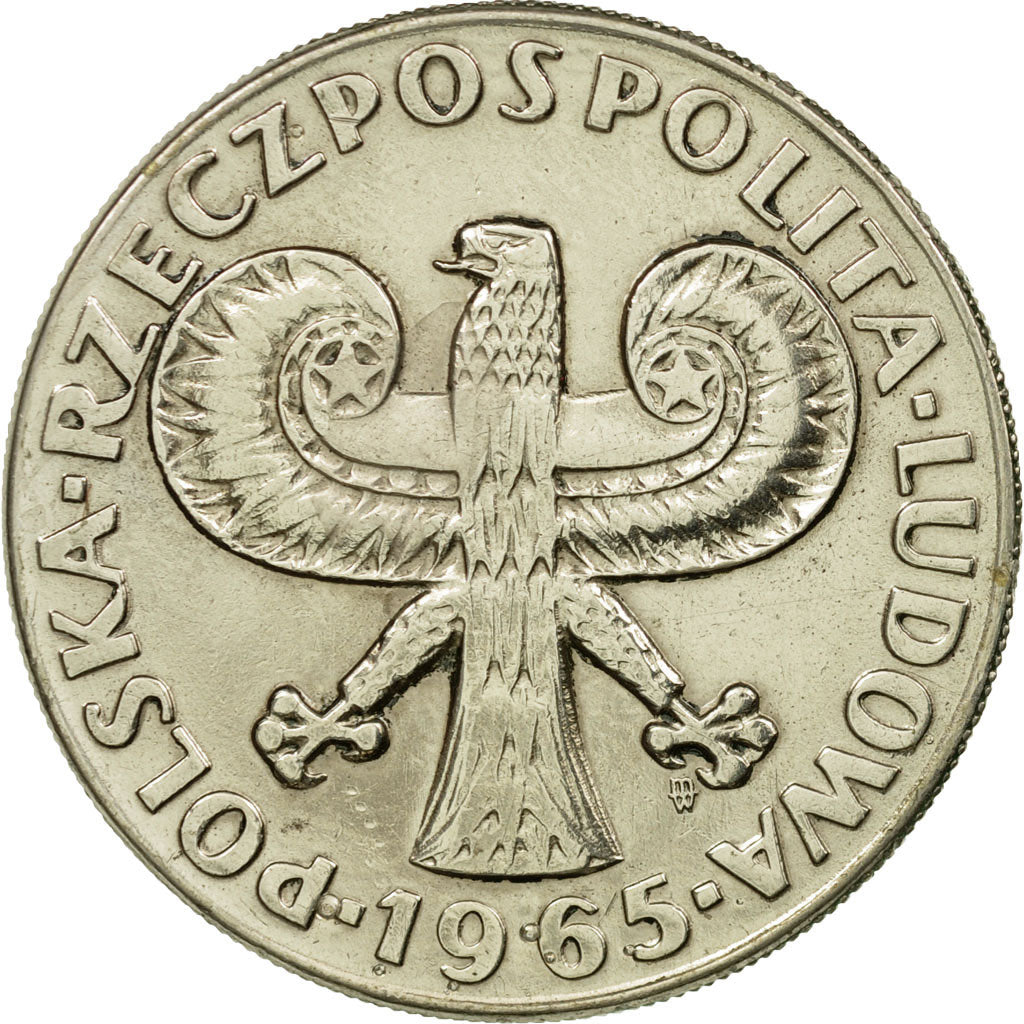 Monnaie, Pologne, 700th Anniversary of Warsaw, 10 Zlotych, 1965, Warsaw, SUP