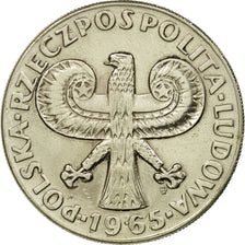 Monnaie, Pologne, 700th Anniversary of Warsaw, 10 Zlotych, 1965, Warsaw, SUP