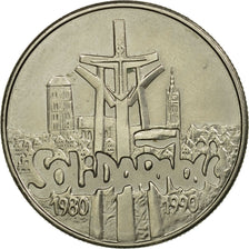 Münze, Polen, 10th Anniversary of Solidarity, 10000 Zlotych, 1990, Warsaw, VZ
