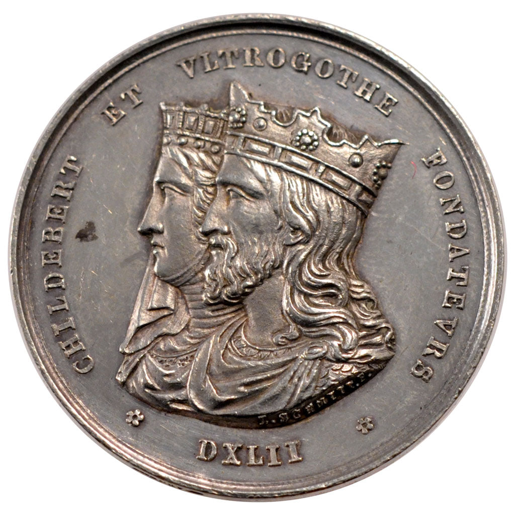 France, Token, Medicine, 1845, AU(55-58), Silver