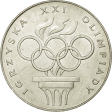 Coin, Poland, XXI Olympics, 200 Zlotych, 1976, Warsaw, AU(55-58), Silver, KM:86