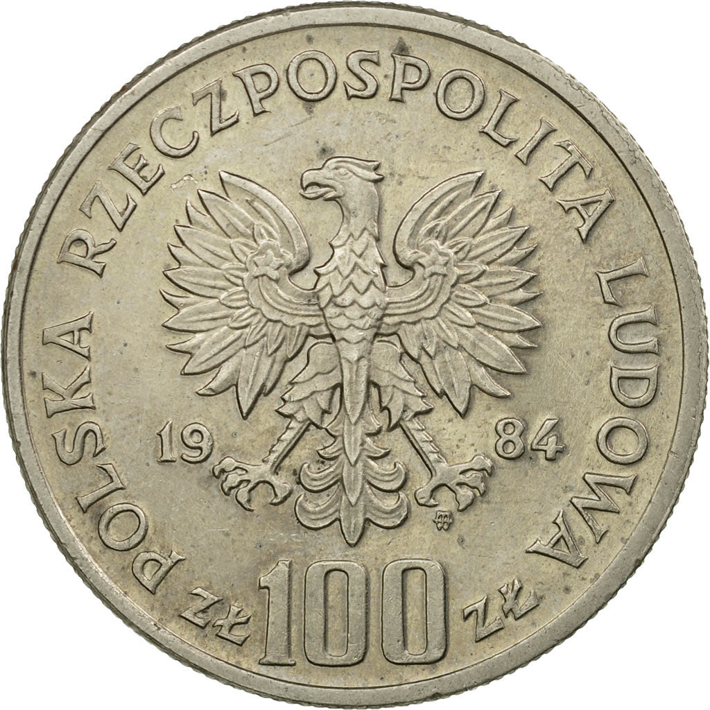 Munten, Polen, 100 Zlotych, 1984, Warsaw, ZF, Copper-nickel, KM:148