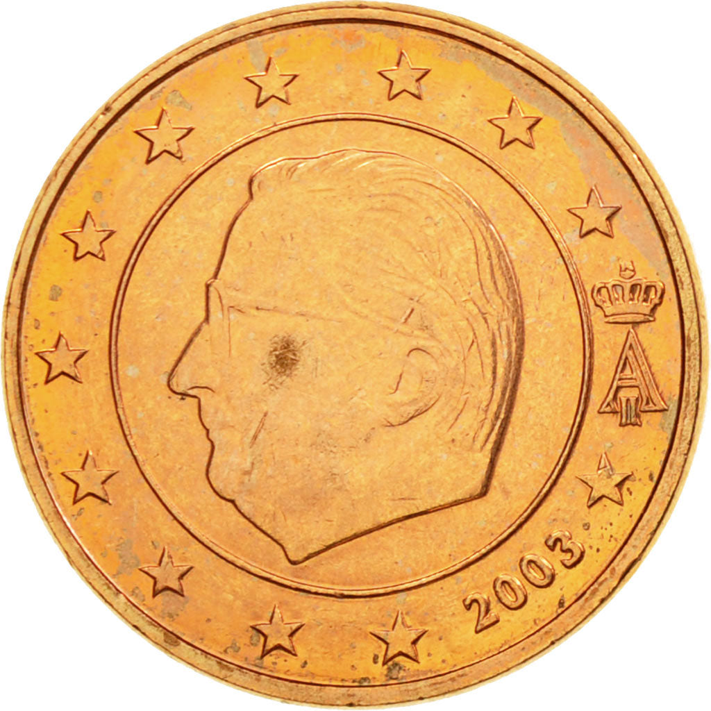 Belgium, Euro Cent, 2003, AU(55-58), Copper Plated Steel, KM:224