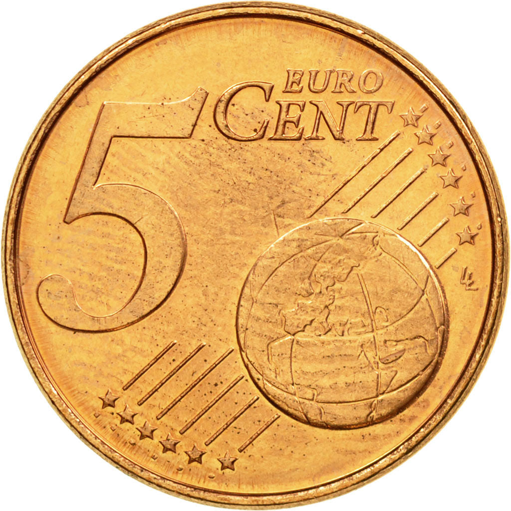 Netherlands, 5 Euro Cent, 2001, AU(55-58), Copper Plated Steel, KM:236