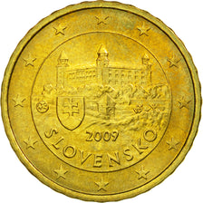 Slovacchia, 10 Euro Cent, 2009, SPL-, Ottone, KM:98
