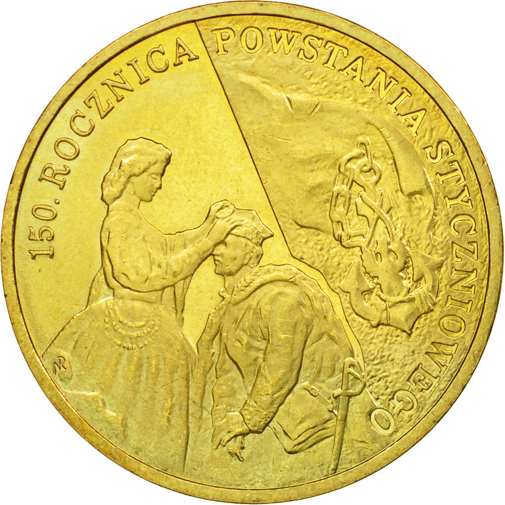 Coin, Poland, January 1863 Uprising, 150th Anniversary, 2 Zlotych, 2013, Warsaw