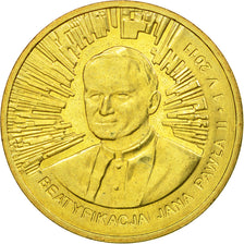 Moneda, Polonia, Beatification of Pope John Paul II, 2 Zlote, 2011, Warsaw, EBC