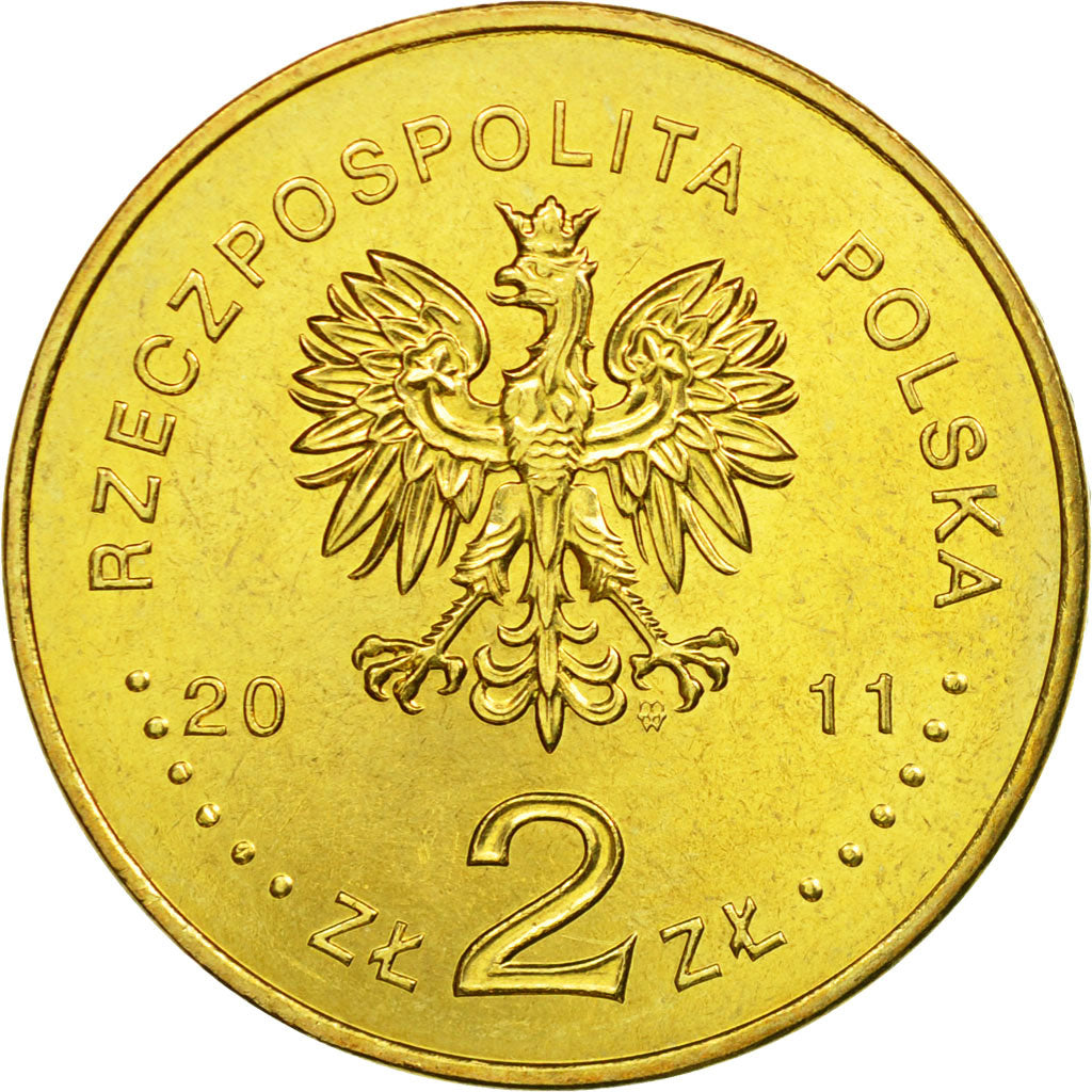 Moneda, Polonia, Beatification of Pope John Paul II, 2 Zlote, 2011, Warsaw, EBC