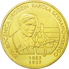 Münze, Polen, 70th Anniversary Death of Szymanowski, 2 Zlote, 2007, Warsaw, SS