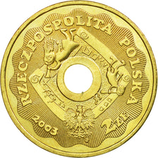Coin, Poland, Children, 2 Zlote, 2003, Warsaw, EF(40-45), Brass, KM:446