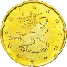 Finland, 20 Euro Cent, 2006, AU(55-58), Brass, KM:102