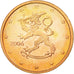 Finland, 2 Euro Cent, 2006, AU(55-58), Copper Plated Steel, KM:99