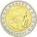 Monaco, 2 Euro, 2002, EF(40-45), Bi-Metallic, KM:174
