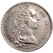 France, Royal, Token, 1758, AU(50-53), Silver, Feuardent #6411, 8.43