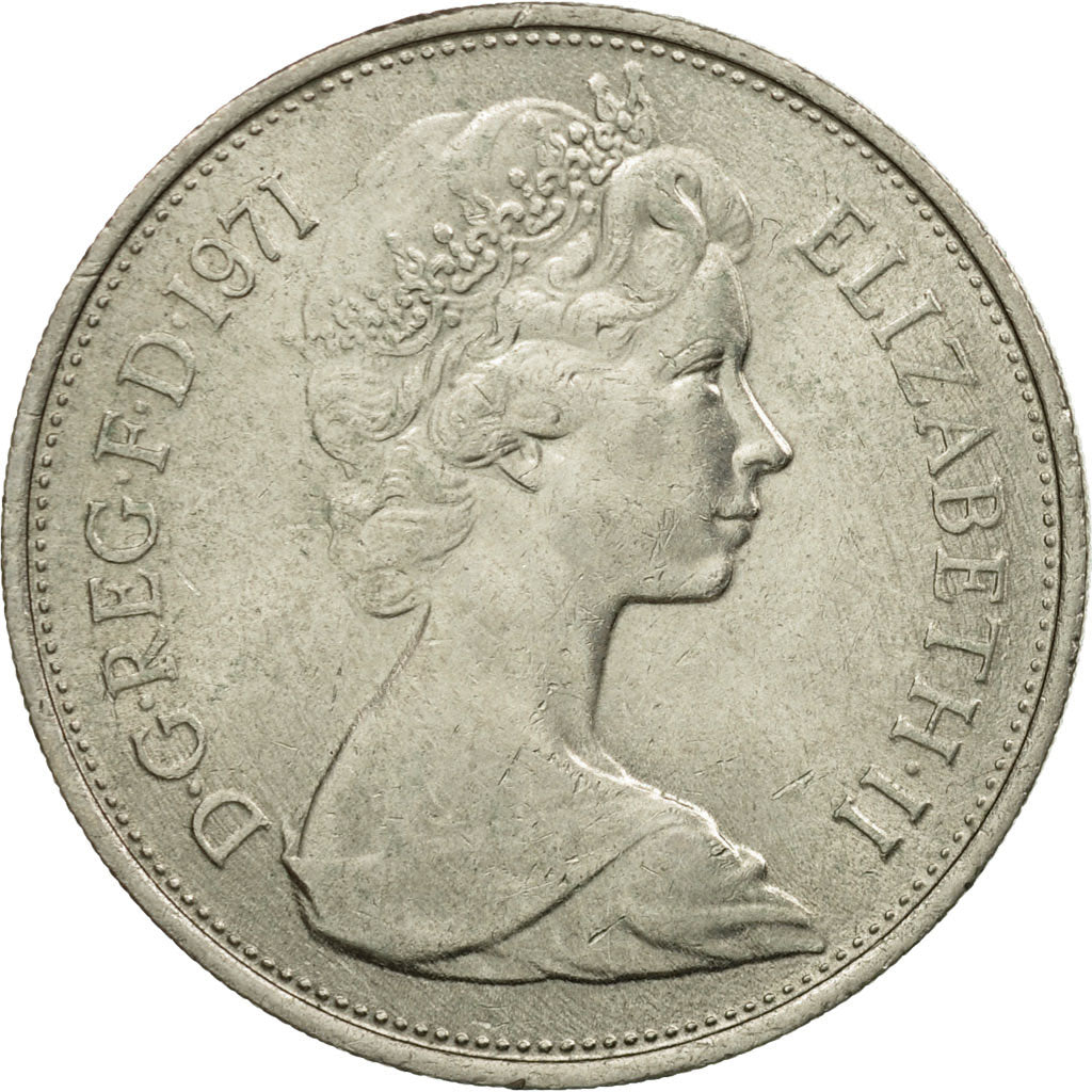 Monnaie, Grande-Bretagne, Elizabeth II, 10 New Pence, 1971, SUP, Copper-nickel