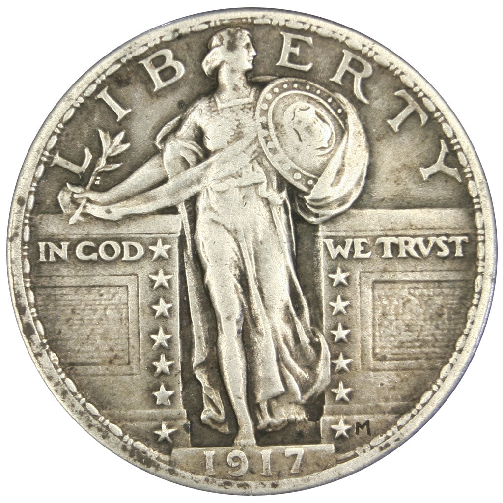 UNITED STATES, Standing Liberty Quarter, Quarter, 1917, U.S. Mint, KM #145,...
