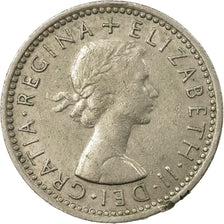 Coin, Great Britain, Elizabeth II, 6 Pence, 1963, EF(40-45), Copper-nickel