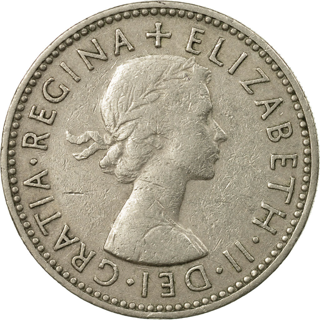 Moneta, Gran Bretagna, Elizabeth II, Shilling, 1956, MB+, Rame-nichel, KM:905