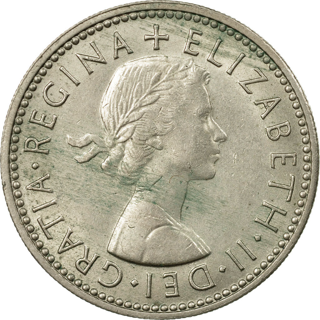 Coin, Great Britain, Elizabeth II, Shilling, 1964, EF(40-45), Copper-nickel