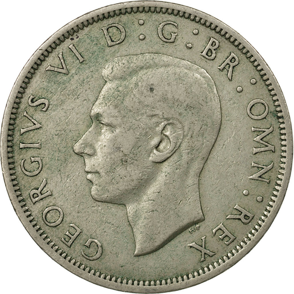 Coin, Great Britain, George VI, 1/2 Crown, 1950, VF(30-35), Copper-nickel