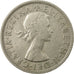 Moneda, Gran Bretaña, Elizabeth II, 1/2 Crown, 1961, MBC, Cobre - níquel