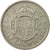 Coin, Great Britain, Elizabeth II, 1/2 Crown, 1961, EF(40-45), Copper-nickel