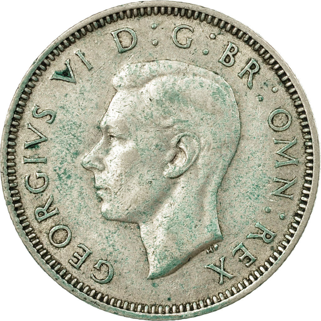 Coin, Great Britain, George VI, Shilling, 1942, EF(40-45), Silver, KM:854