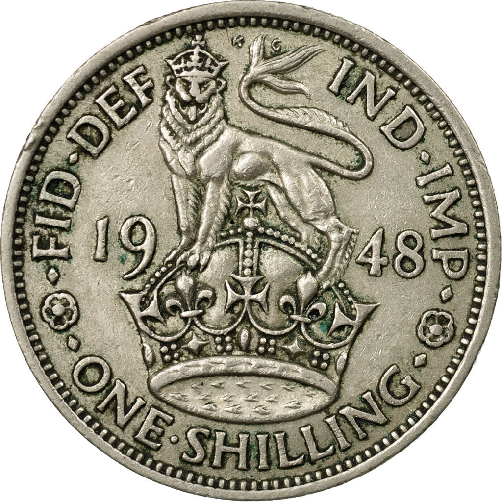 Coin, Great Britain, George VI, Shilling, 1948, EF(40-45), Copper-nickel, KM:863