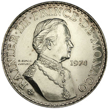 Monaco, 50 Francs, 1974, MS(60-62), Silver, Gadoury #162, 30.08