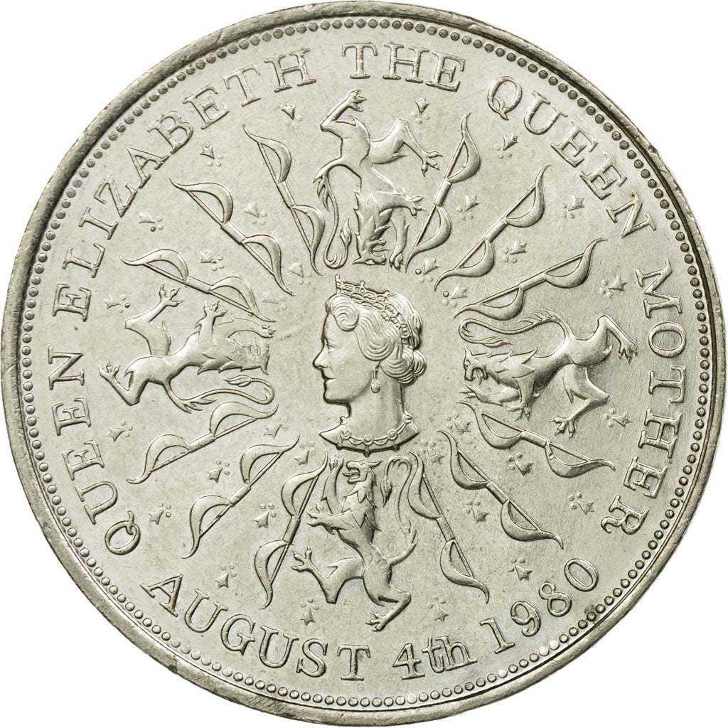 Munten, Groot Bretagne, Elizabeth II, 80th Birthday of Queen Mother, 25 New