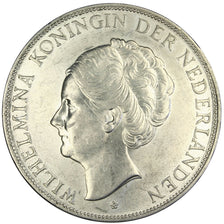 NETHERLANDS, 2-1/2 Gulden, 1938, KM #165, AU(50-53), Silver, 38, 25.03